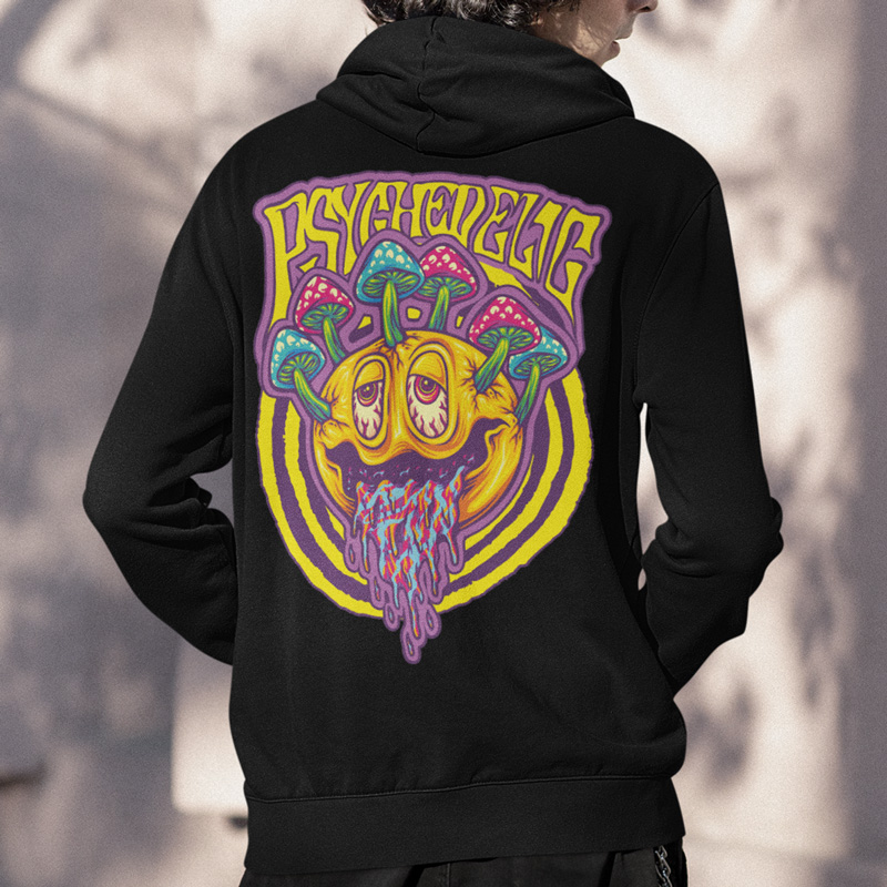 Mikina tekno pánská Psychedelic smile
