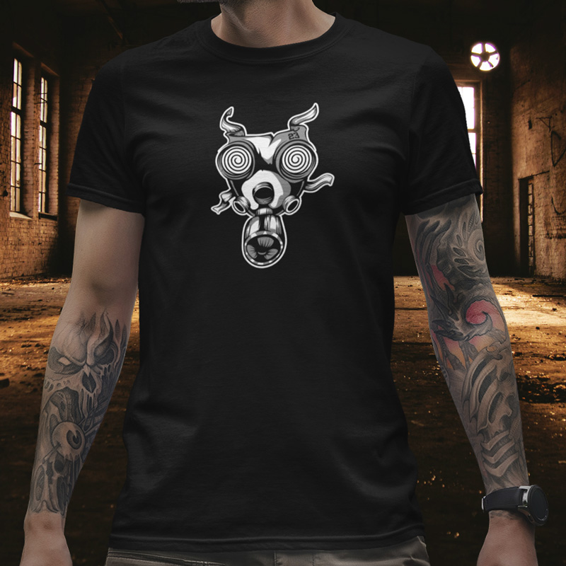 Tričko tekno pánské Gas mask 23