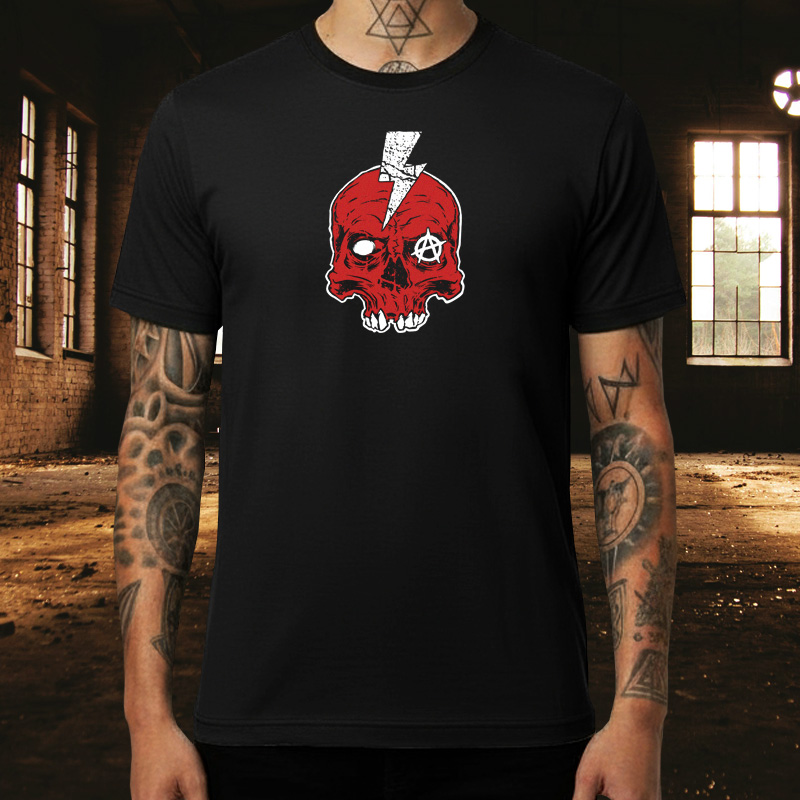Tričko punk pánské Punk skull