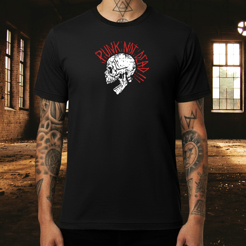 Tričko punk pánské Punk skull