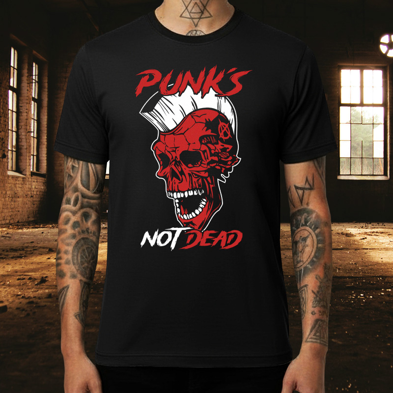 Tričko punk pánské Punks not dead