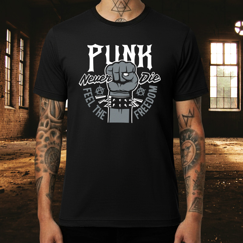 Tričko punk pánské Punk never die