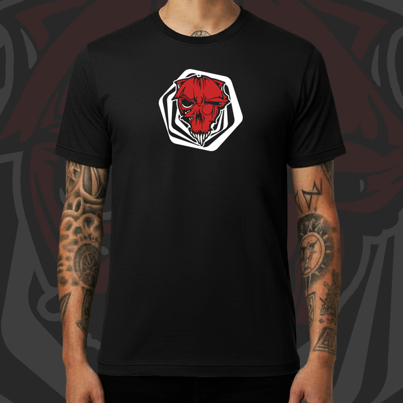 Tričko tekno pánské Alien skull