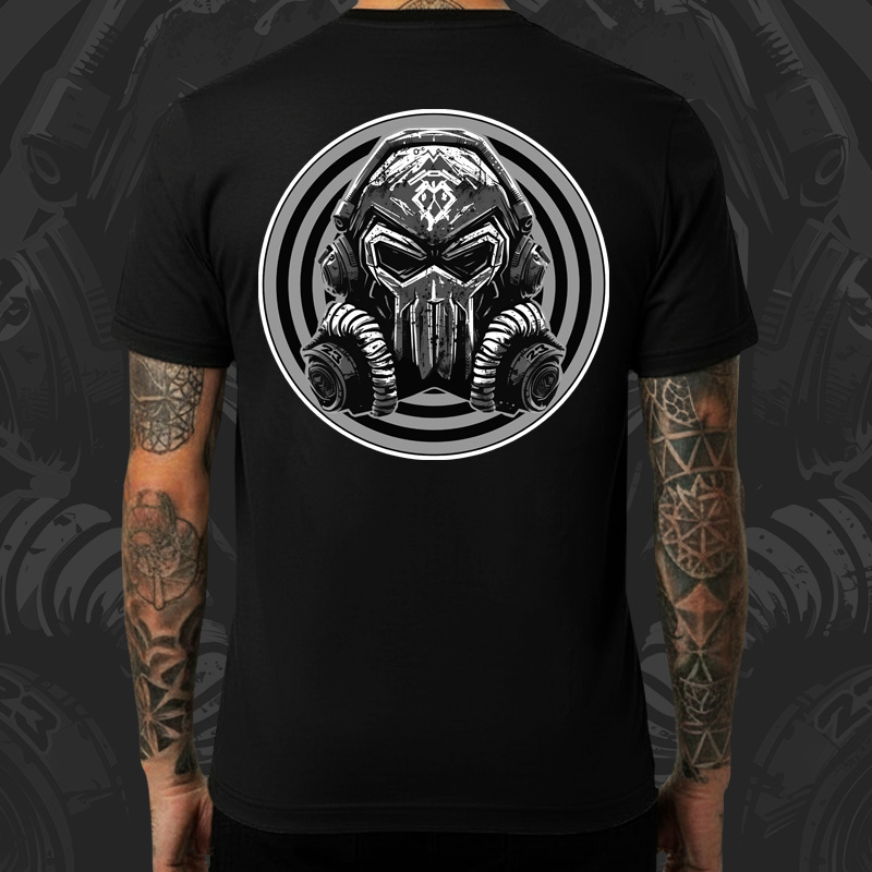 Tričko tekno pánské Gas mask 23