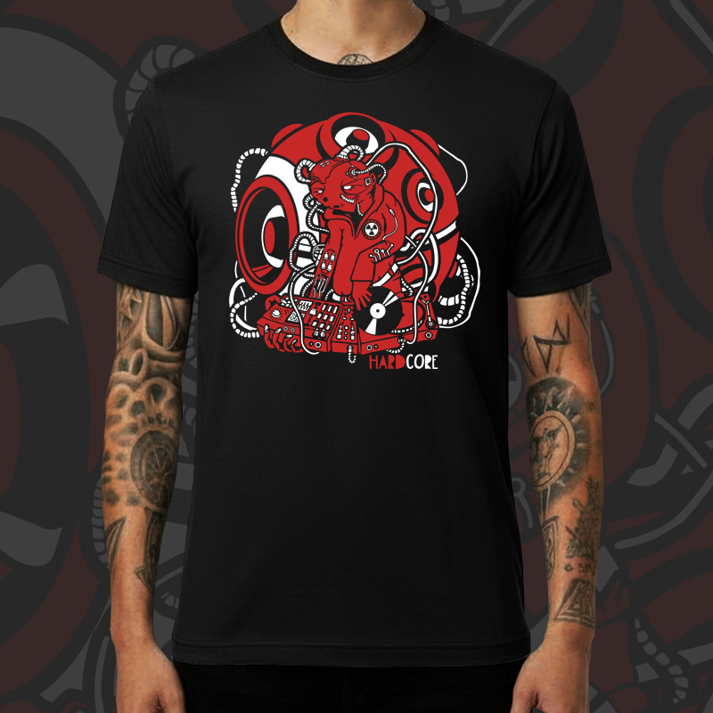 Tričko tekno pánské Hardcore