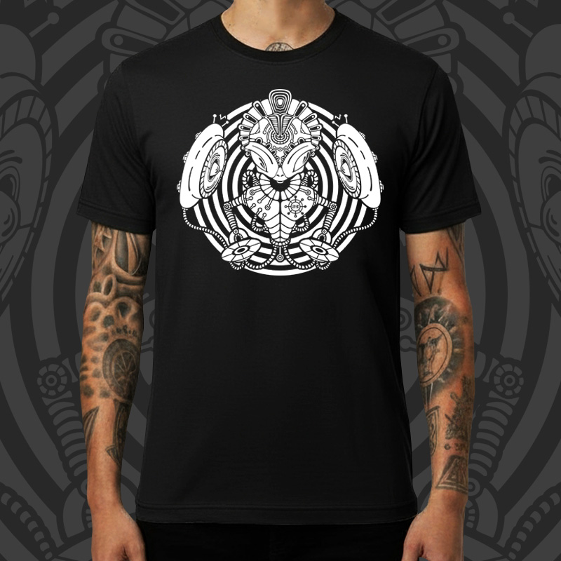 Tričko tekno pánské Alien DJ