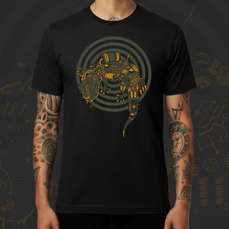 Tričko tekno pánské Lizard