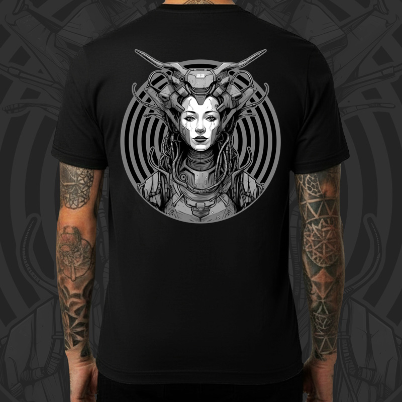 Tričko tekno pánské Cyber woman