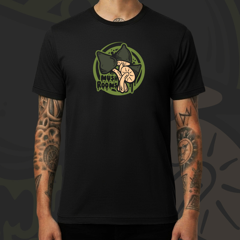 Tričko tekno pánské Magic mushrooms