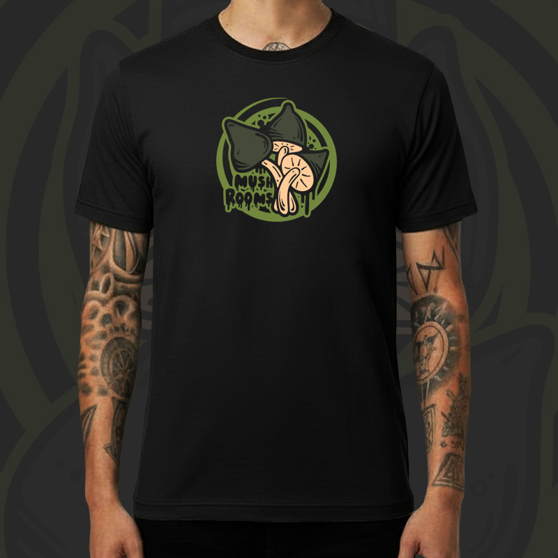 Tričko tekno pánské Magic mushrooms