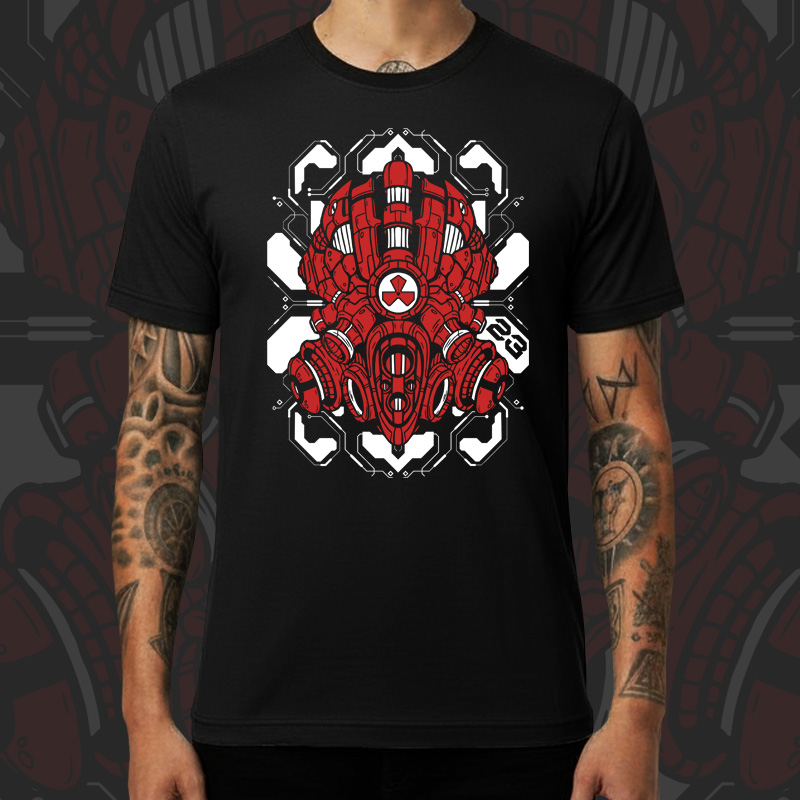 Tričko tekno pánské Warning