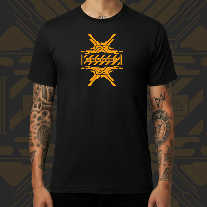 Tričko tekno pánské 23 warning