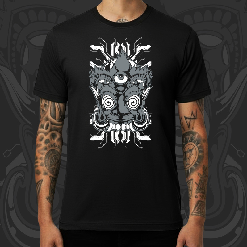 Tričko tekno pánské Third eye
