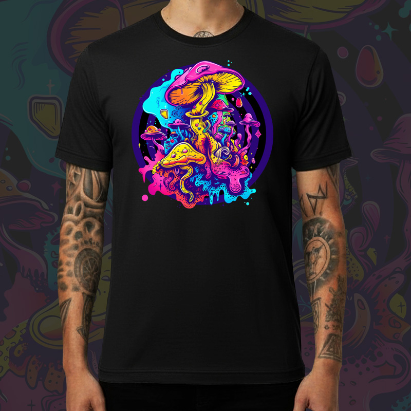 Tričko tekno pánské Psychedelic