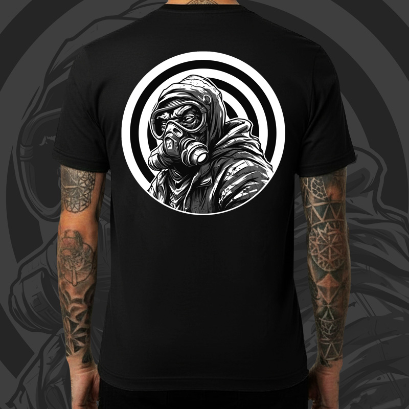 Tričko tekno pánské Gas mask 23