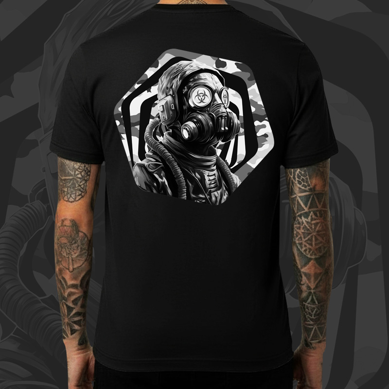 Tričko tekno pánské Gas mask