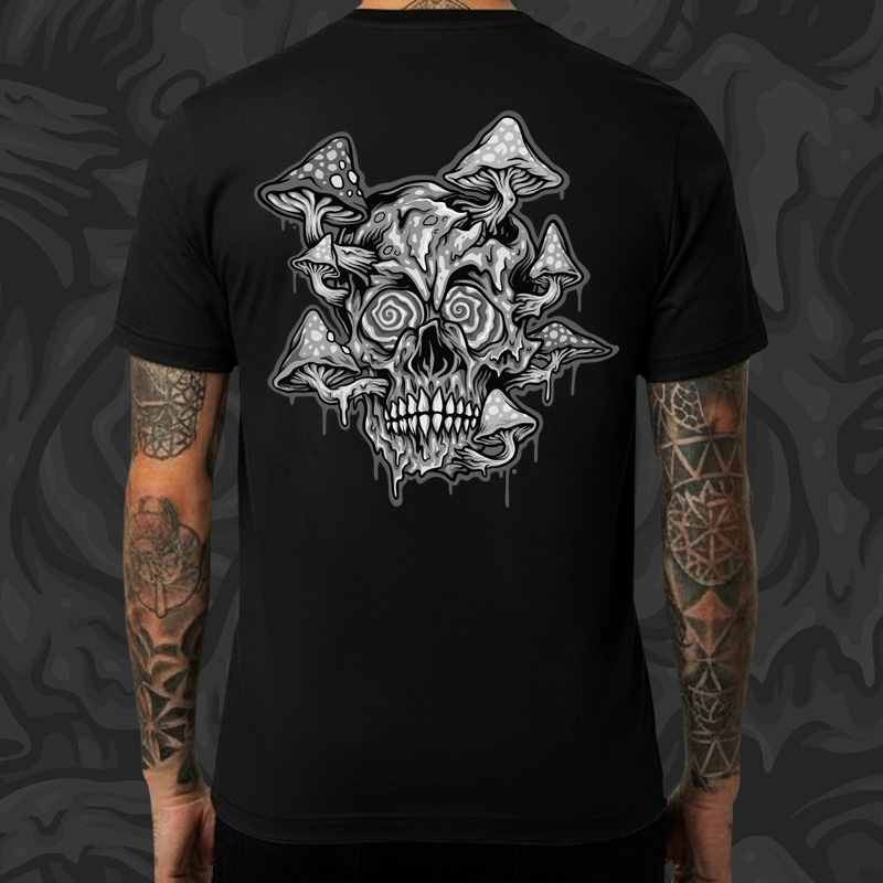 Tričko tekno pánské Psychedelic head