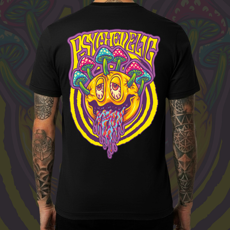 Tričko tekno pánské Psychedelic smile