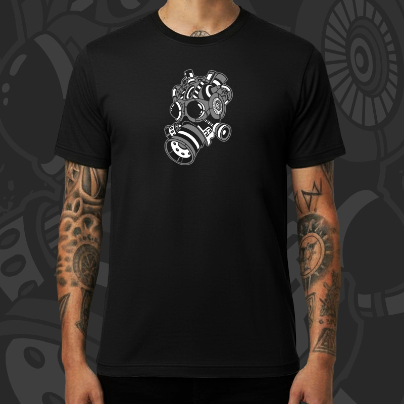Tričko tekno pánské Gasmask