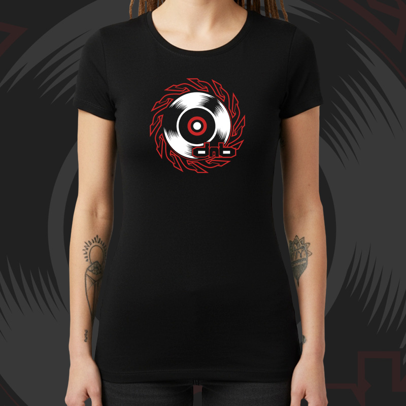 Tričko dnb, drum and bass dámské Saw