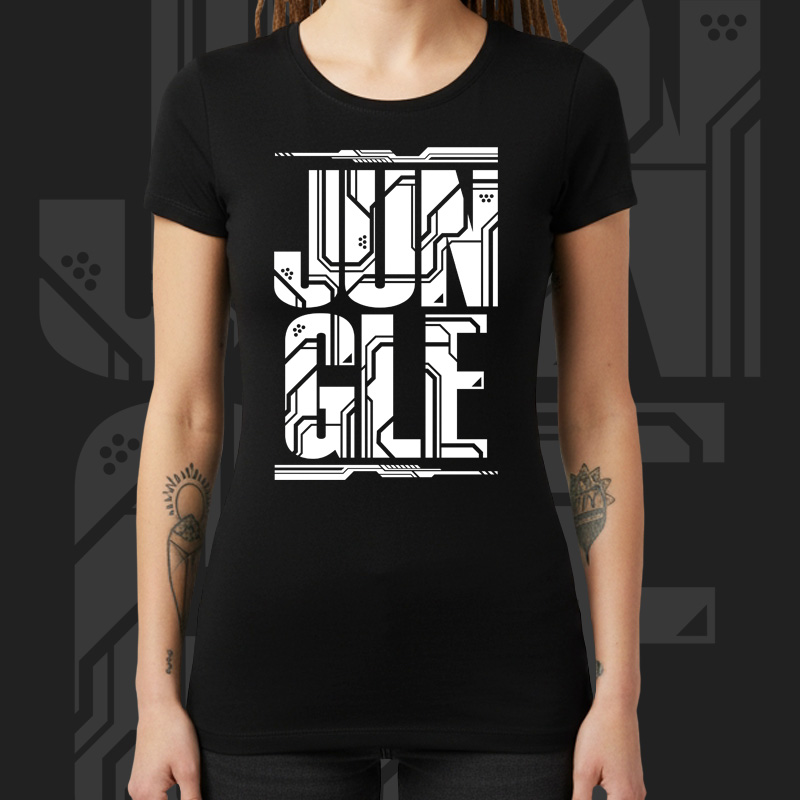 Tričko dnb, drum and bass dámské Jungle