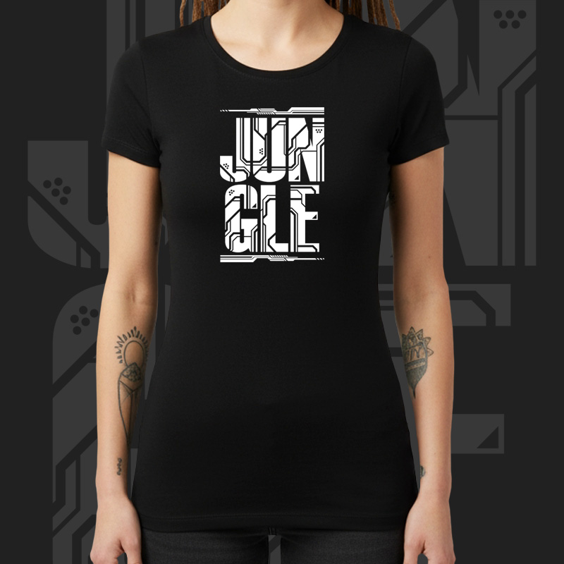 Tričko dnb, drum and bass dámské Jungle