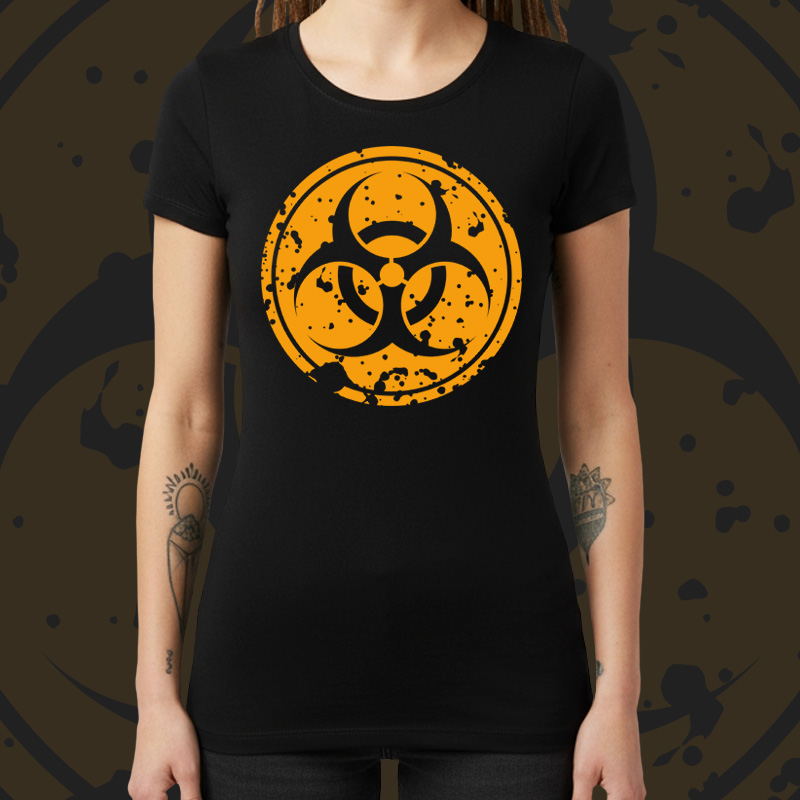 Tričko dnb, drum and bass dámské Biohazard