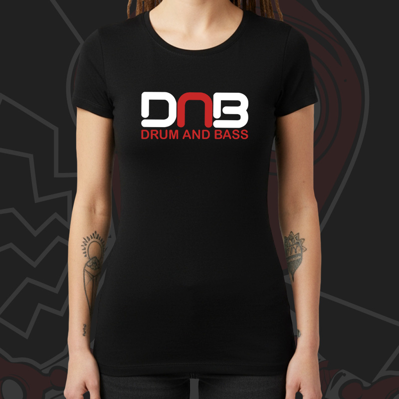Tričko dnb, drum and bass dámské Robotic DJ