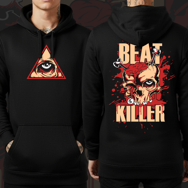Mikina dnb, drum and bass klokanka Beat killer