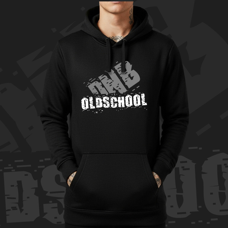 Mikina dnb, drum and bass klokanka Oldschool