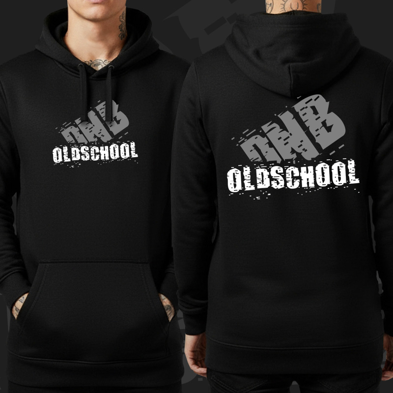 Mikina dnb, drum and bass klokanka Oldschool