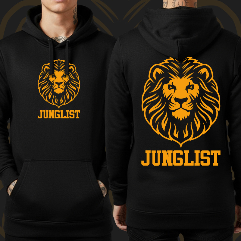 Mikina dnb, drum and bass klokanka Junglist