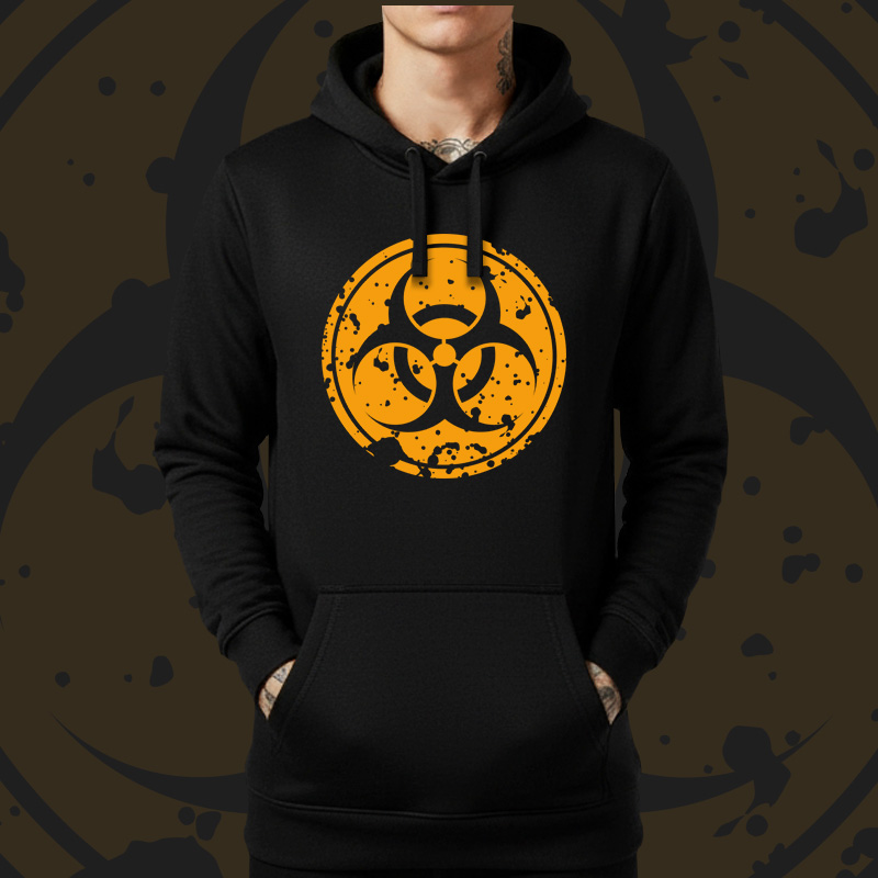 Mikina dnb, drum and bass klokanka Biohazard