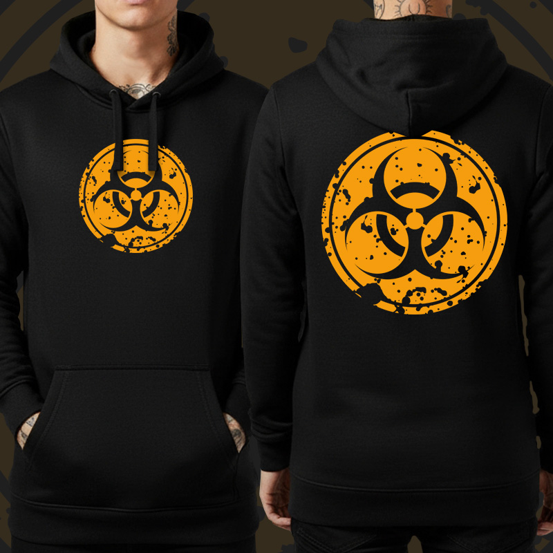 Mikina dnb, drum and bass klokanka Biohazard