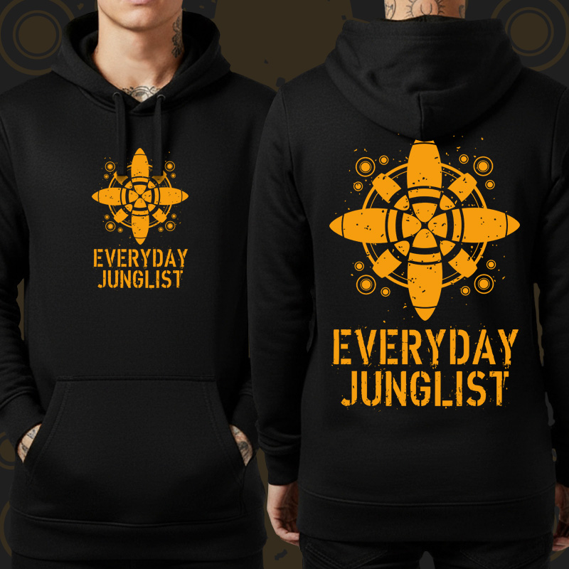 Mikina dnb, drum and bass klokanka Junglist