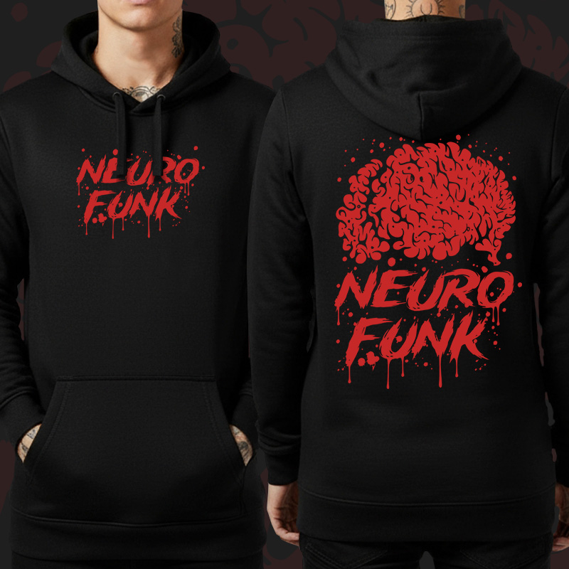 Mikina dnb, drum and bass klokanka Neurofunk