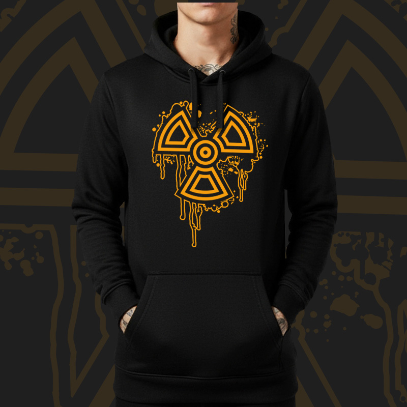 Mikina dnb, drum and bass klokanka Radioactive