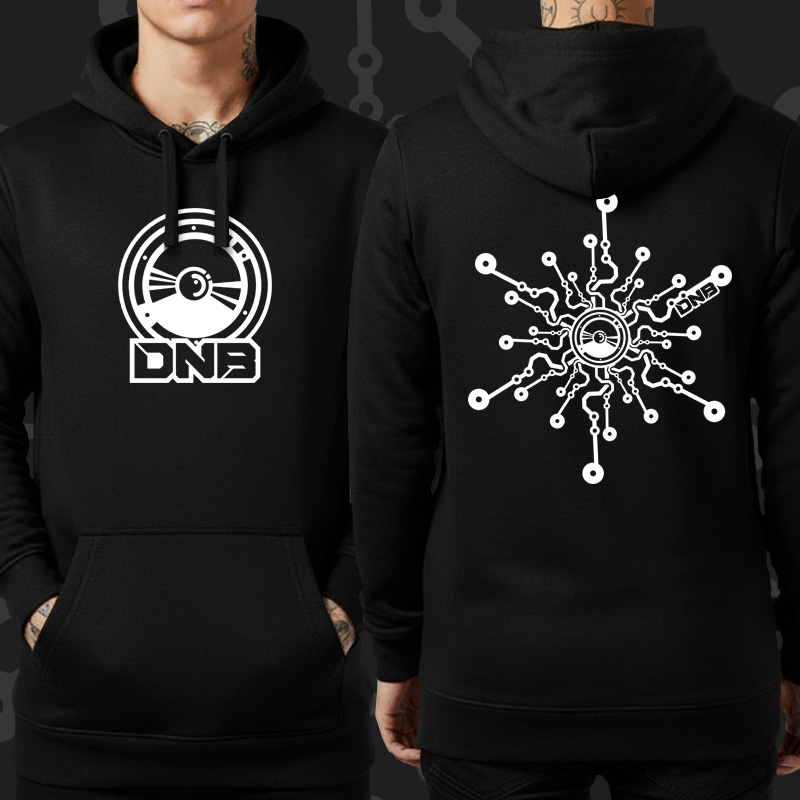 Mikina dnb, drum and bass klokanka 