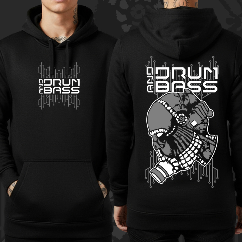 Mikina dnb, drum and bass klokanka