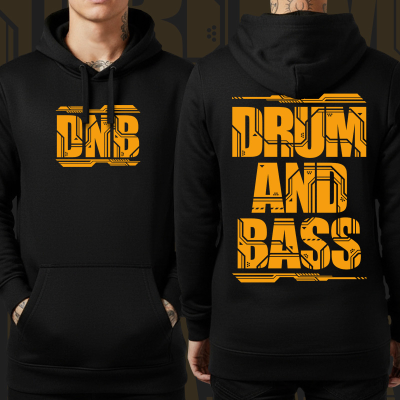 Mikina dnb, drum and bass klokanka 