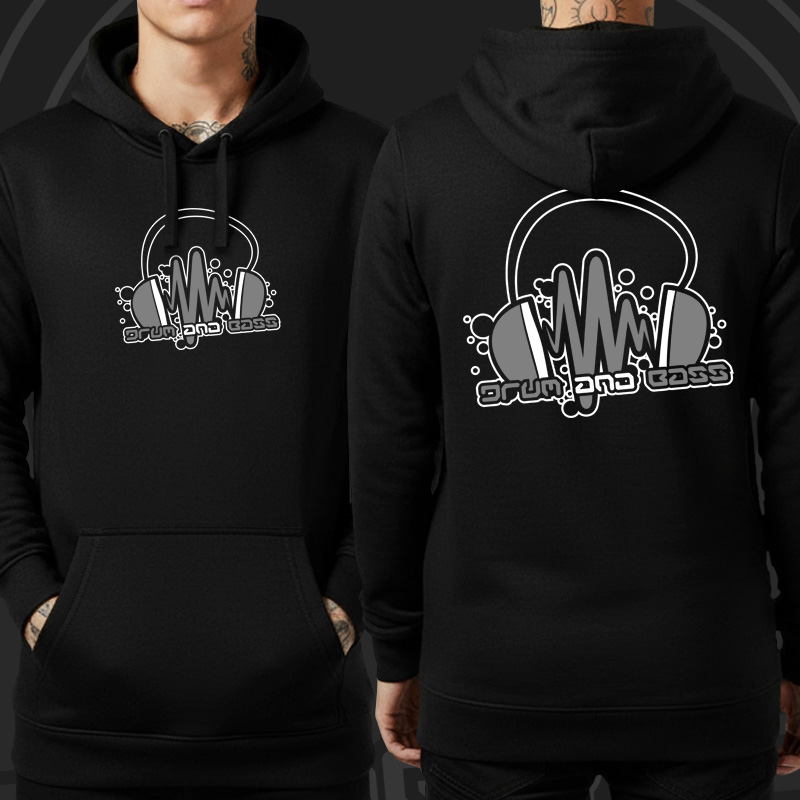 Mikina dnb, drum and bass klokanka