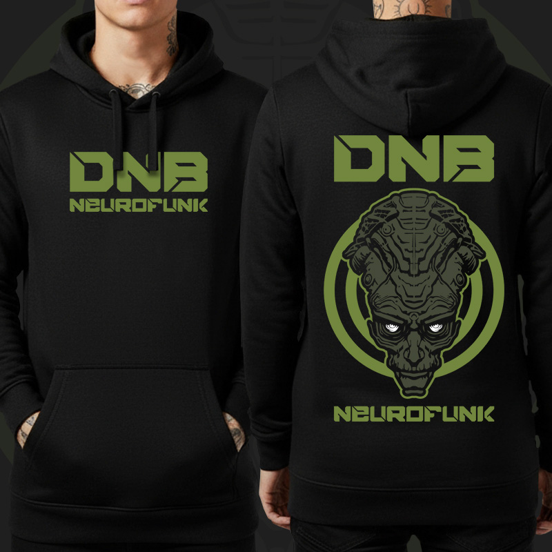 Mikina dnb, drum and bass klokanka