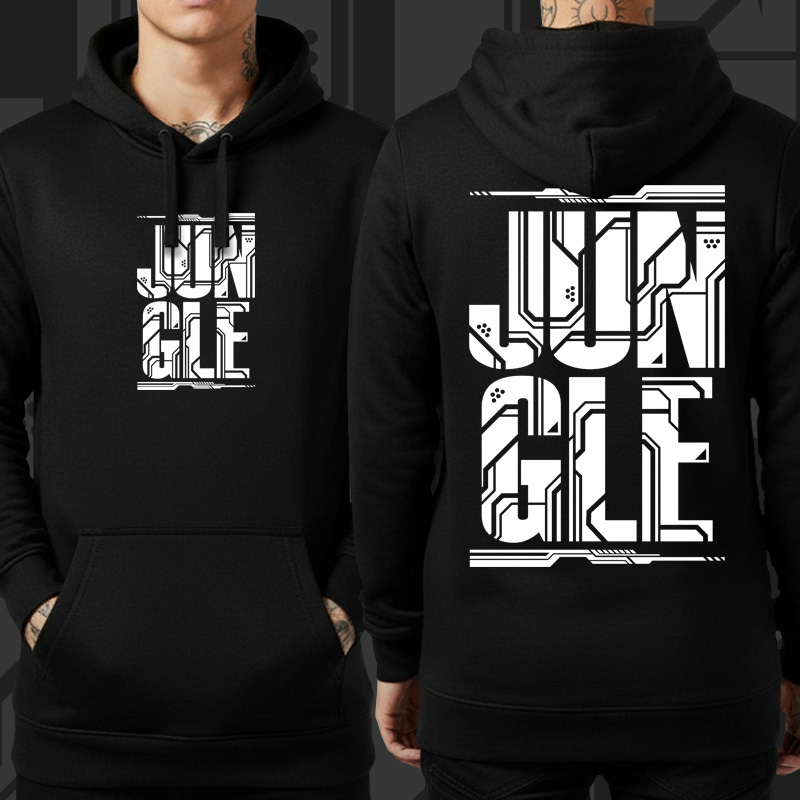 Mikina dnb, drum and bass klokanka Jungle