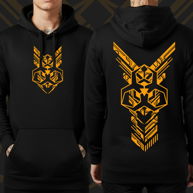 Mikina dnb, drum and bass klokanka Biohazard