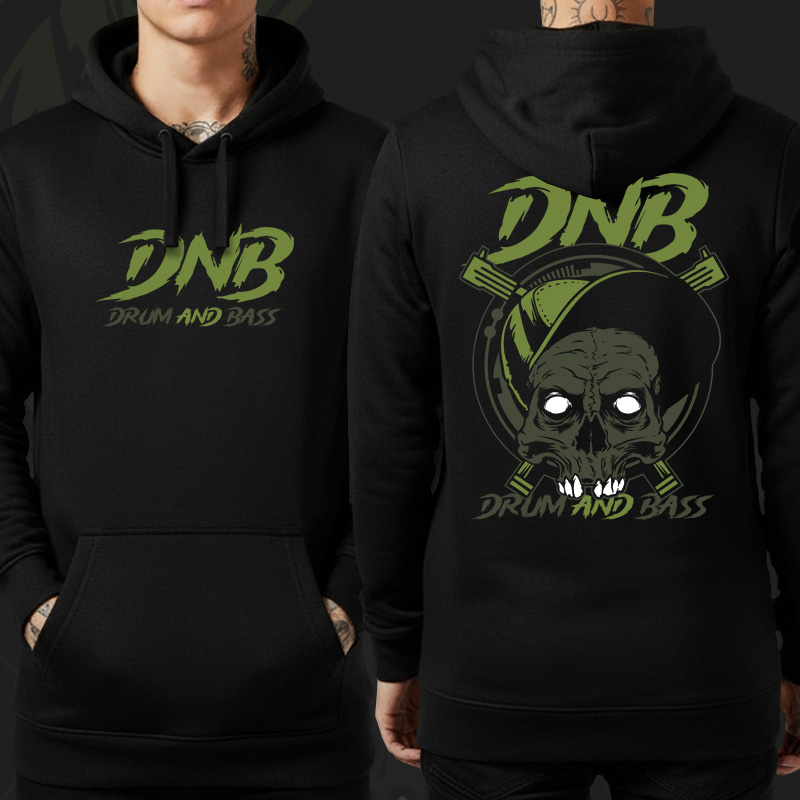 Mikina dnb, drum and bass klokanka 