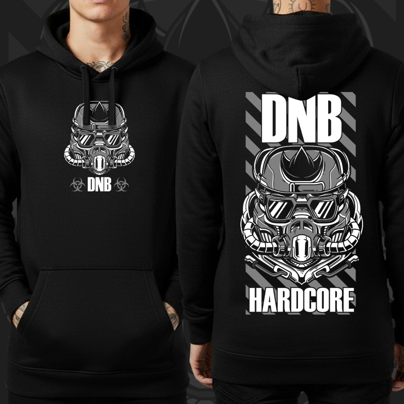 Mikina dnb, drum and bass klokanka 