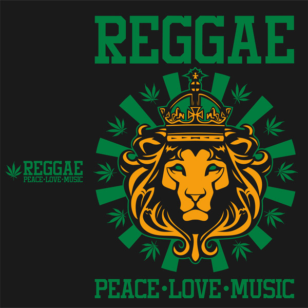 Tričko rasta dámské Reggae lion