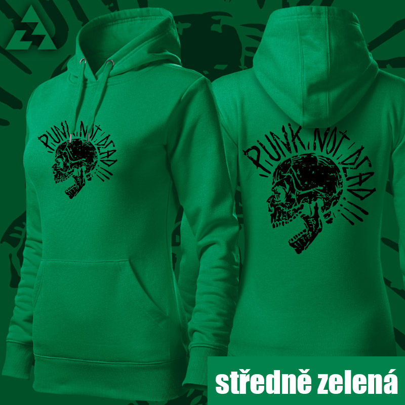 Mikina punk dámská skull 
