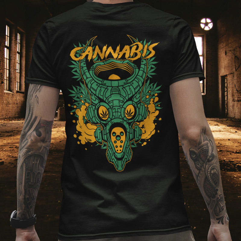 Tričko tekno pánské Cannabis