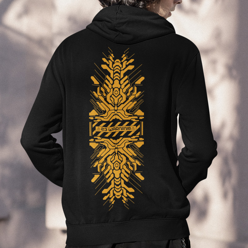 Mikina tekno pánská 23 warning